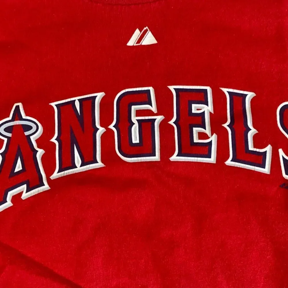 MLB Los Angeles Angels red t shirt